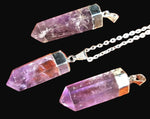 amethyst crystal healing pendant