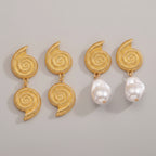 unique baroque irregular pearl statement earrings

