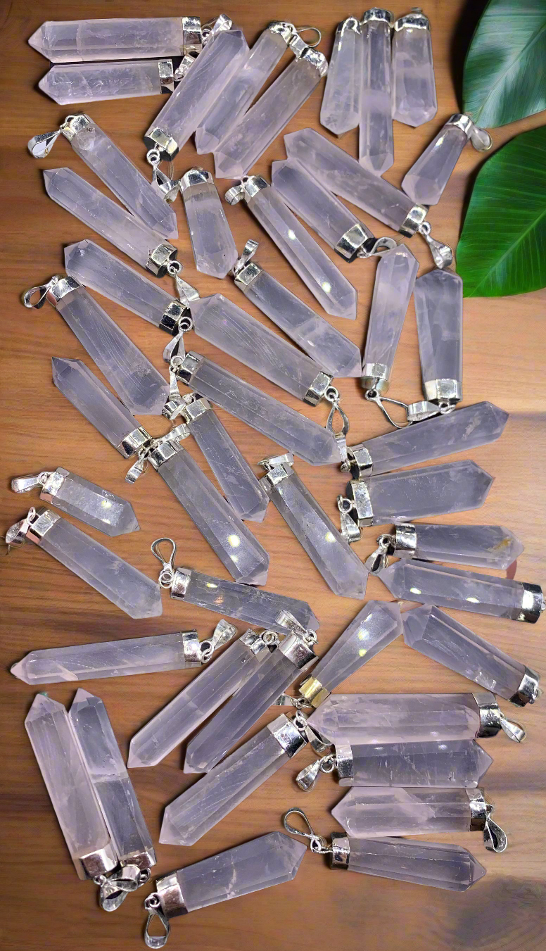 45 Pieces Of Kunzite Pendants | Healing Crystal Pendants
