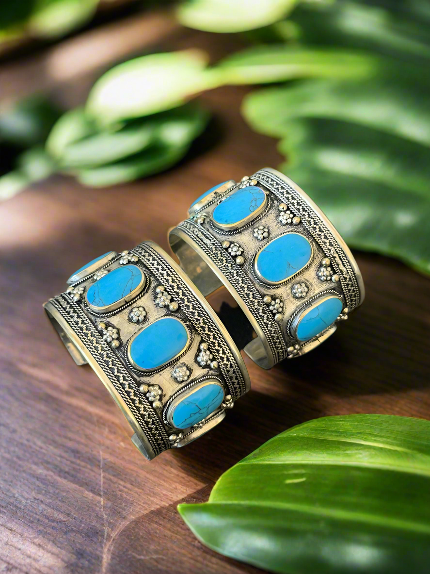 1 Pair Of Afghani Kuchi Bracelet| Vintage Tribal Cuff