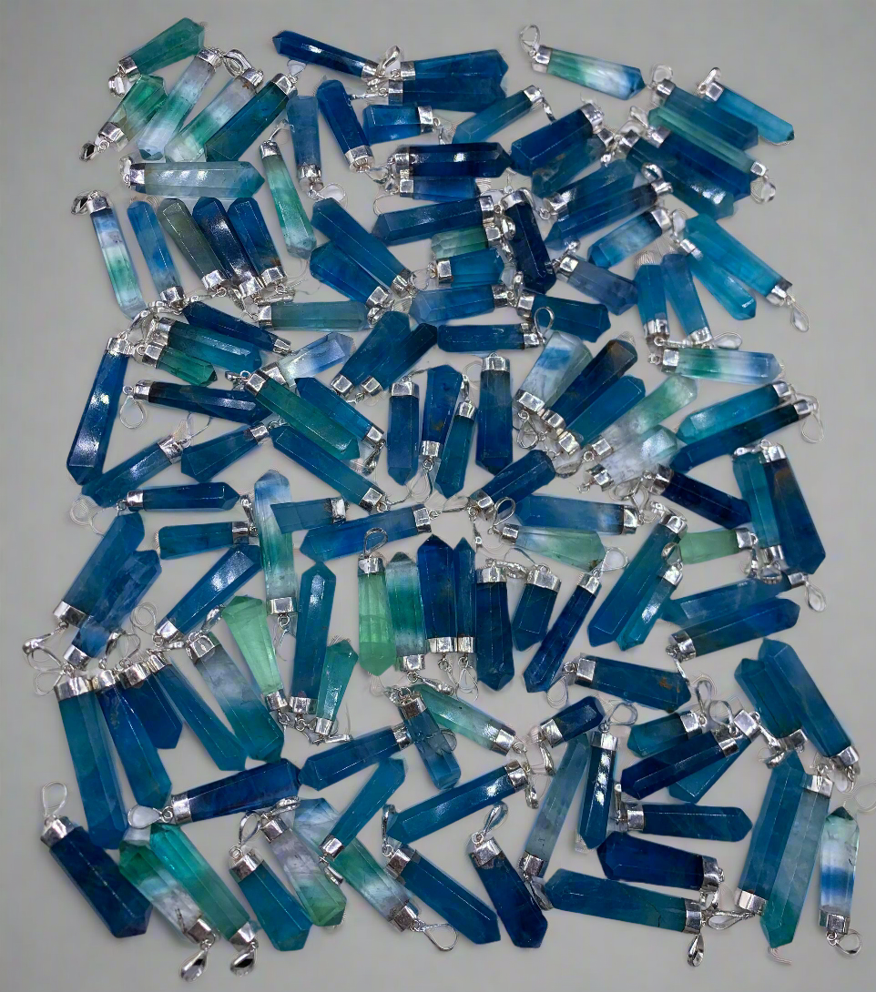 green fluorite pendant