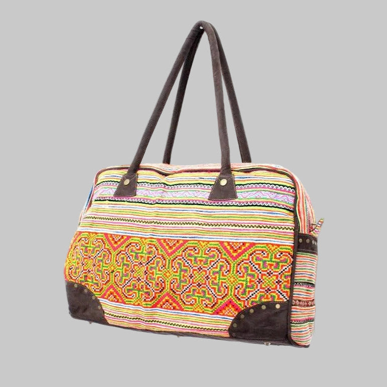 Handmade boho weekender bag for Sale
