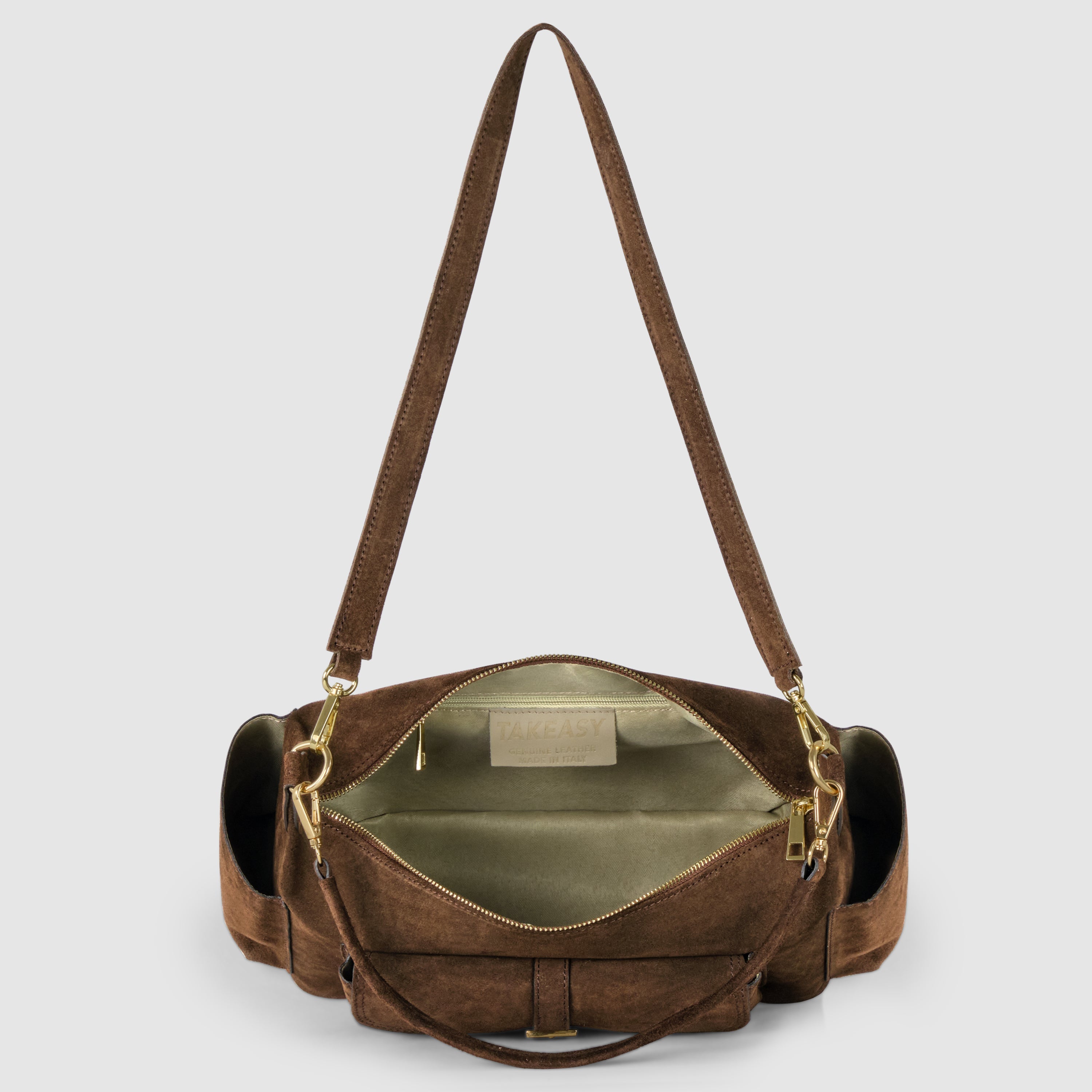 Internal side of Italian Suede Bag