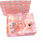 pink winter bunny gift box for girls and kids