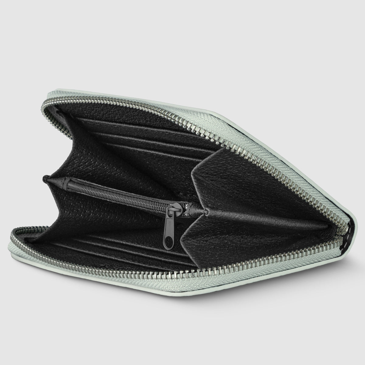 leather zip wallet women for Sale