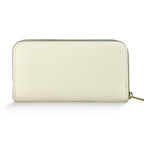 leather zip wallet women