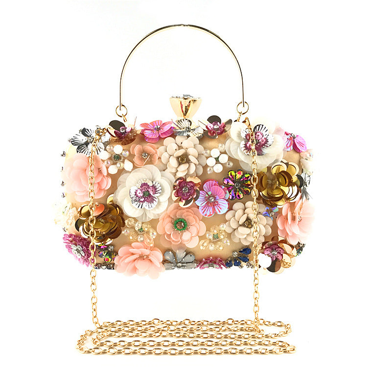 floral evening clutch bag for women
