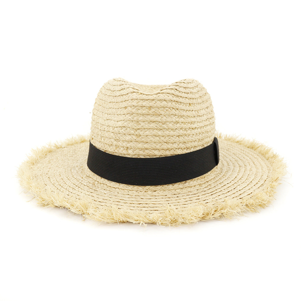 summer woven straw hat for women