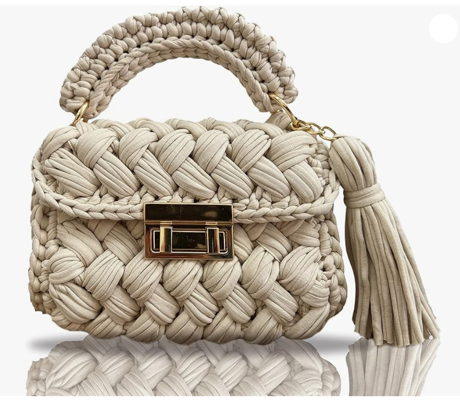 crochet handbag clutch 