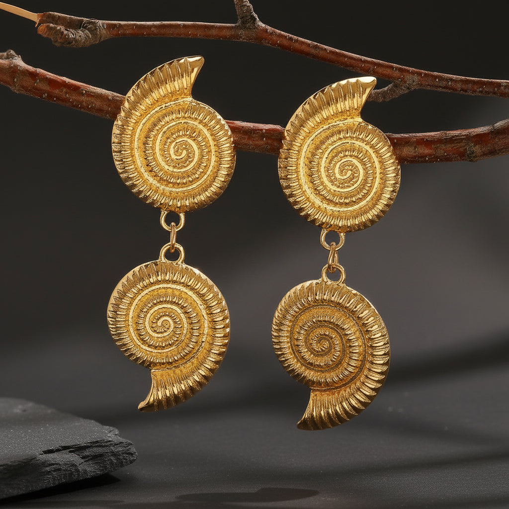 earring gol plated dangles