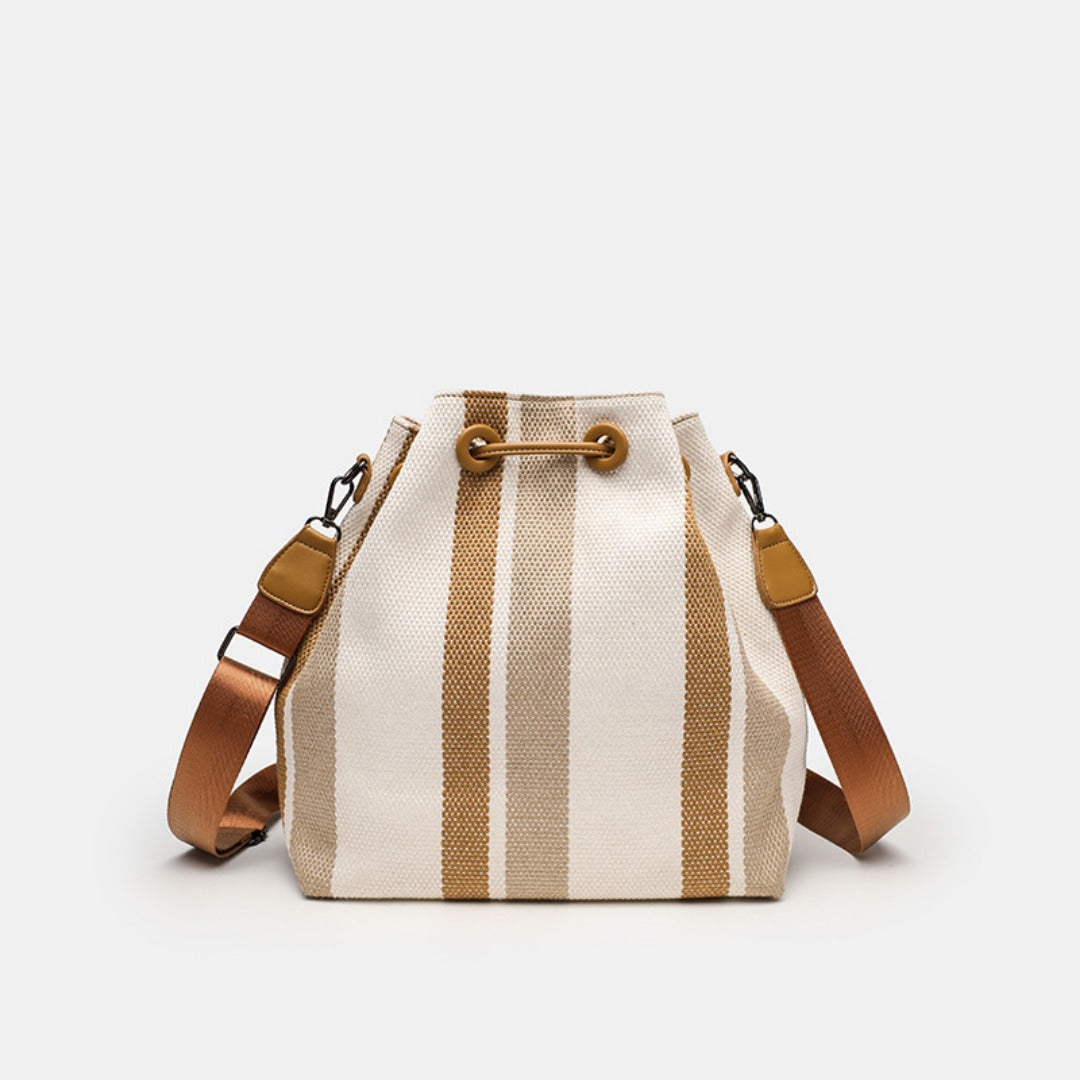 casual canvas bucket bag for everyday use
