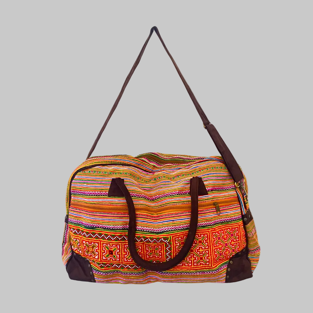 Buy Hmong ethnic duffle bag Red