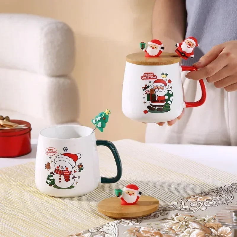 Christmas themed ceramic mug