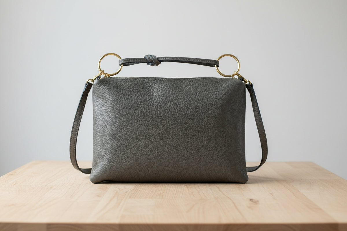 knotted leather handle bag for sale