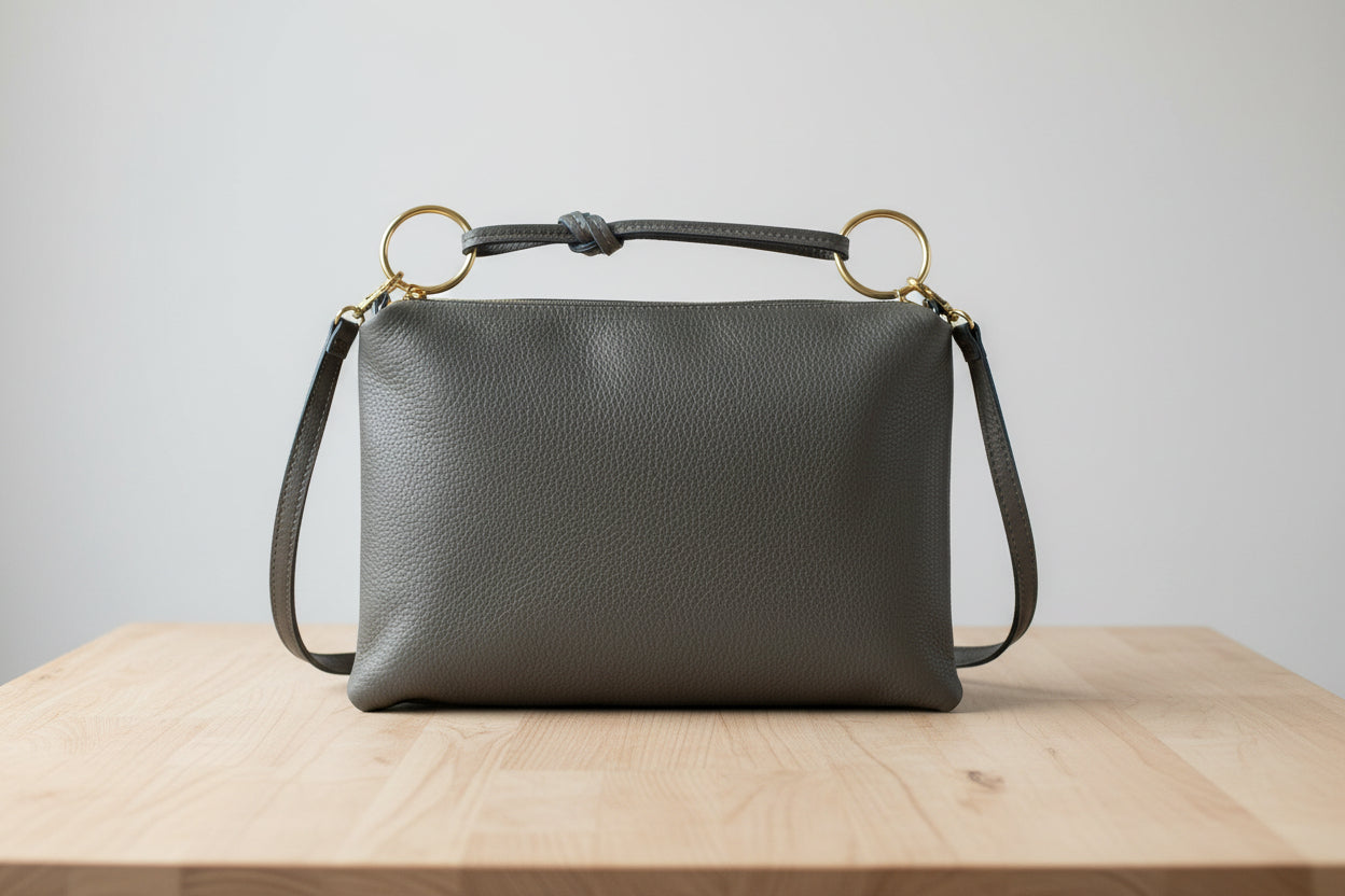 knotted leather handle bag for sale