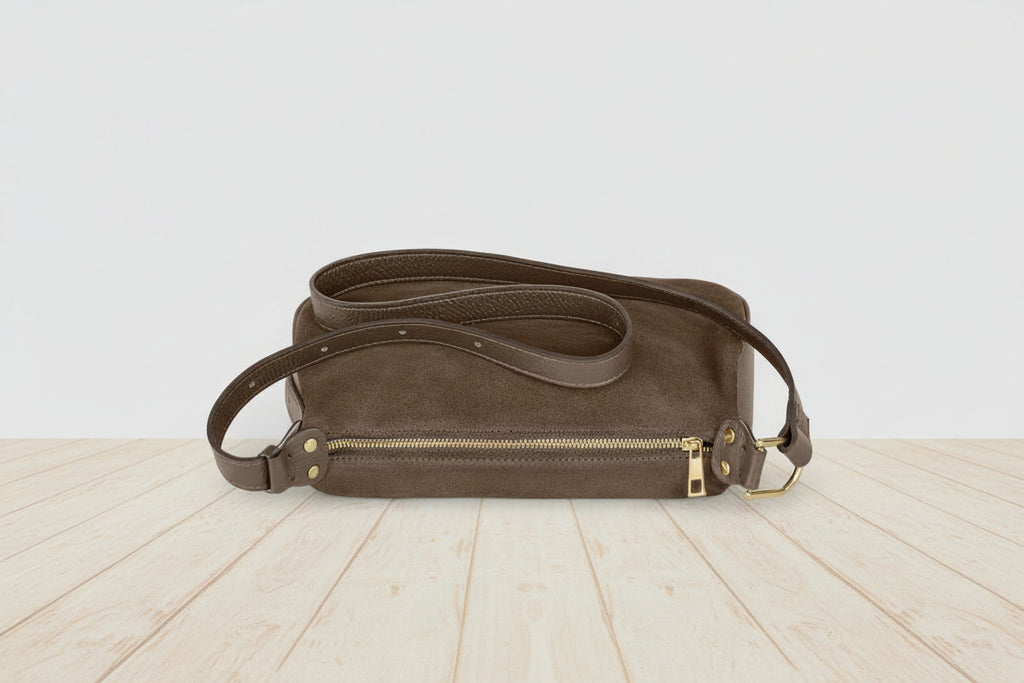 Italian suede tote for sale
