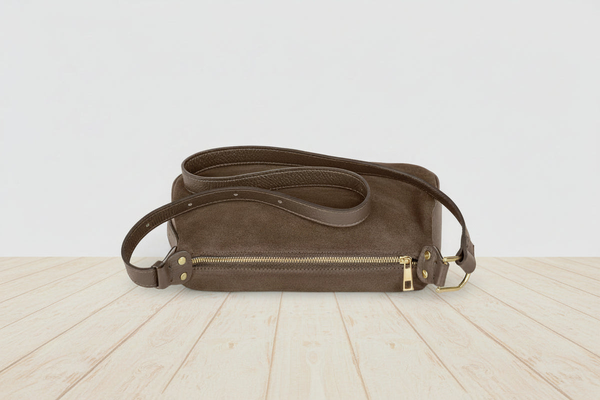 Italian suede tote for sale