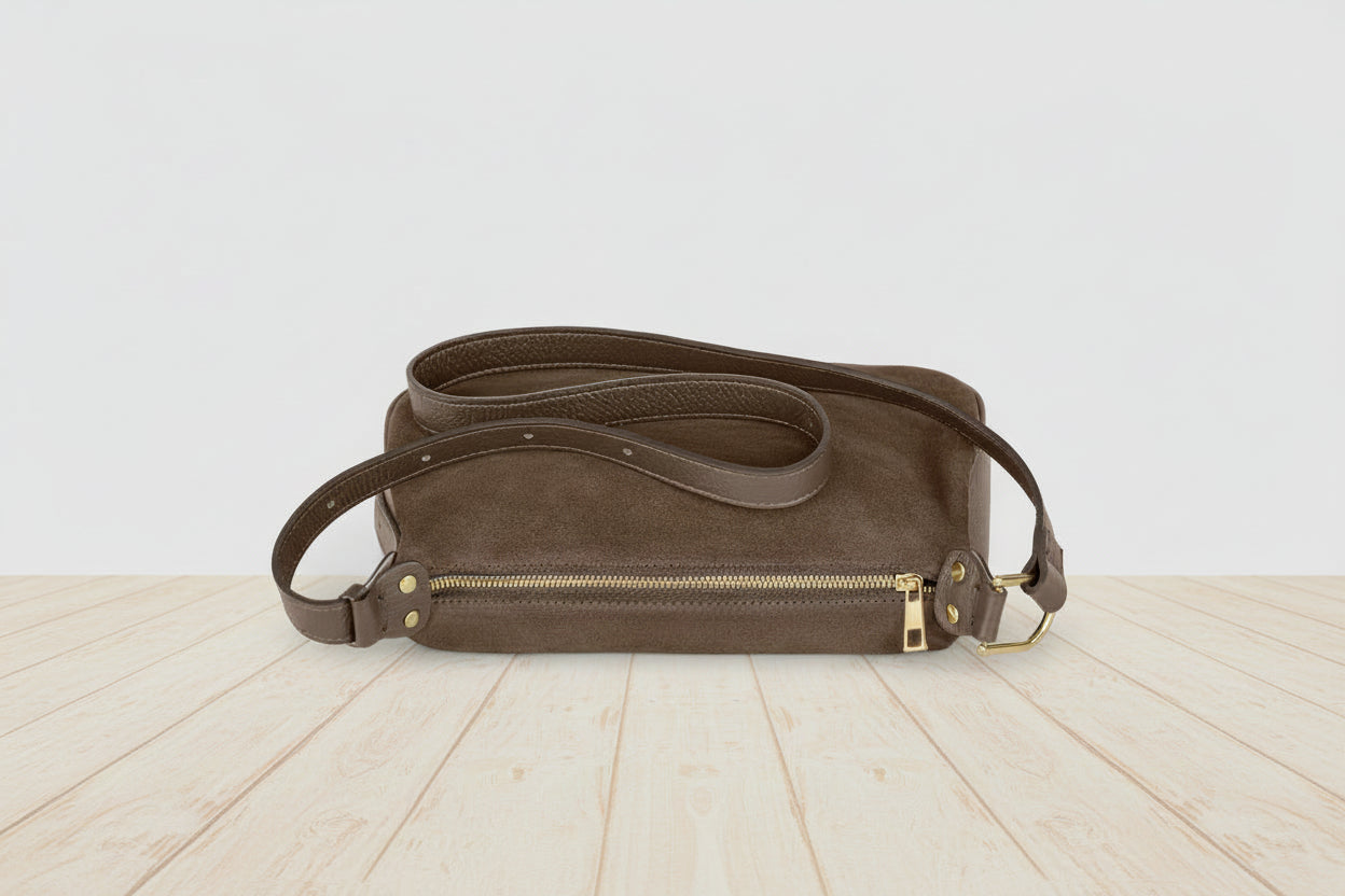 Italian suede tote for sale