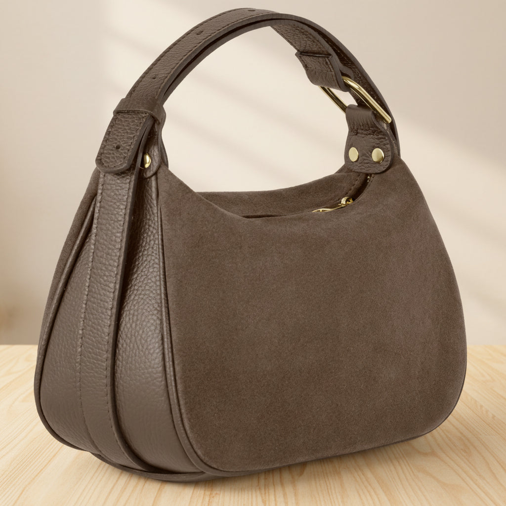 Designer suede clutch Leather