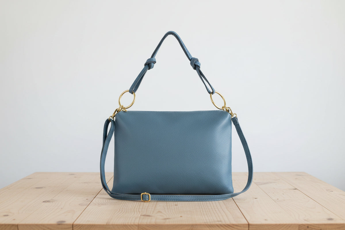 best Italian suede leather shoulder bag