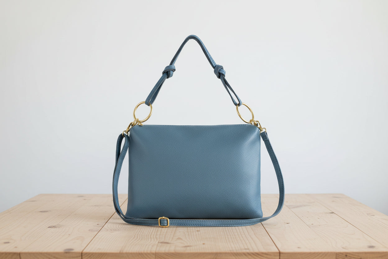 best Italian suede leather shoulder bag