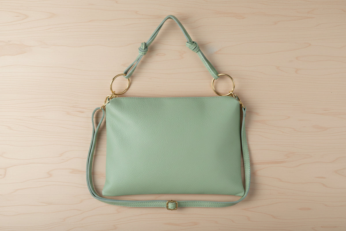 Genuine suede handbag