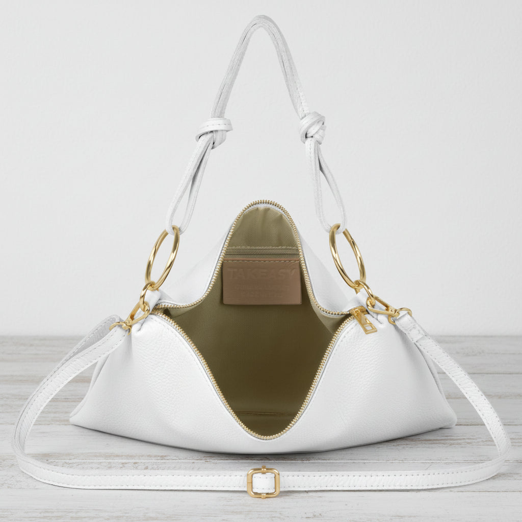 Italian suede shoulder bag for everyday