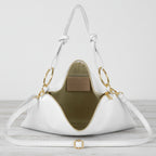 Italian suede shoulder bag for everyday