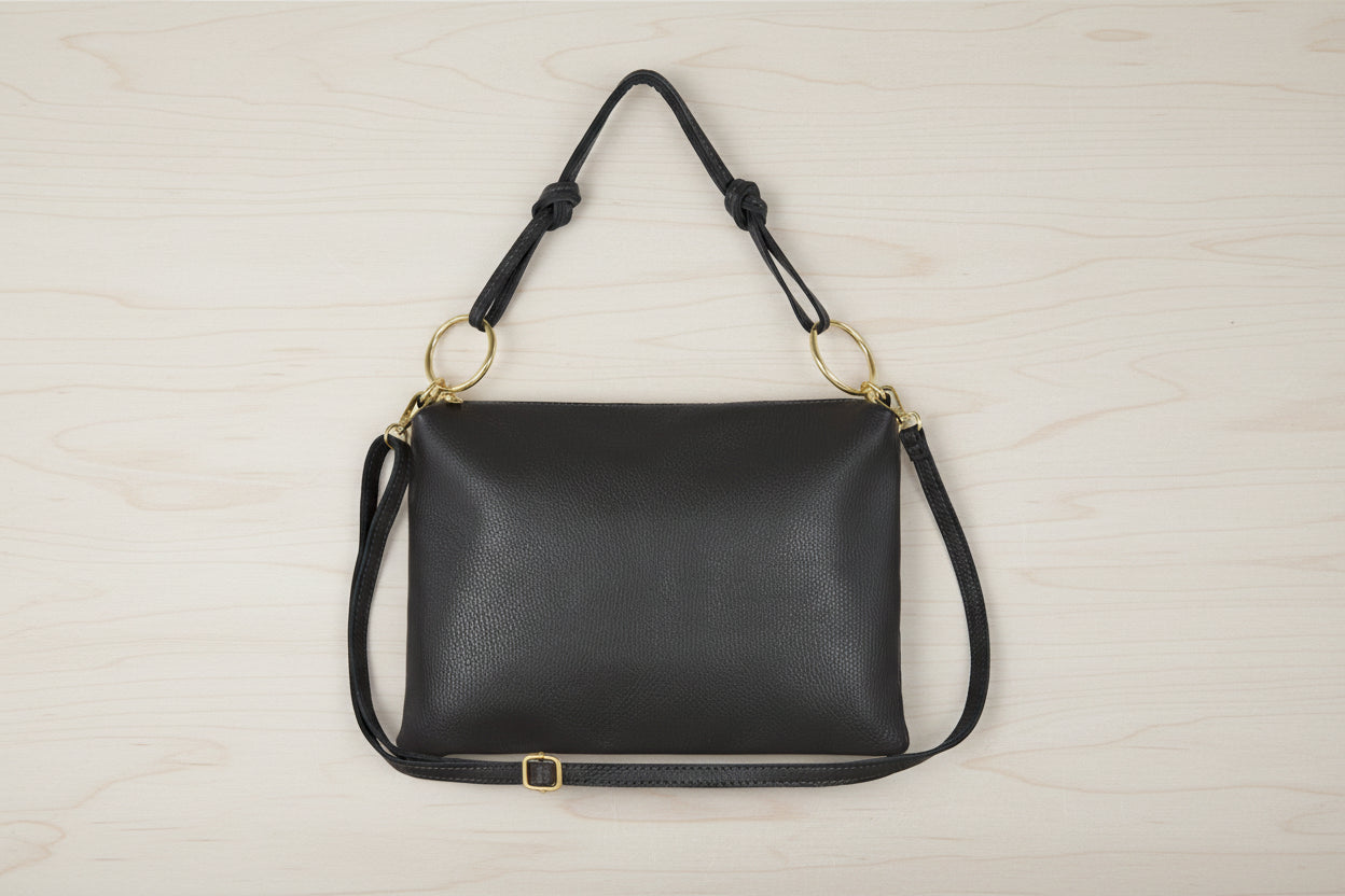 knotted suede leather crossbody for vacation