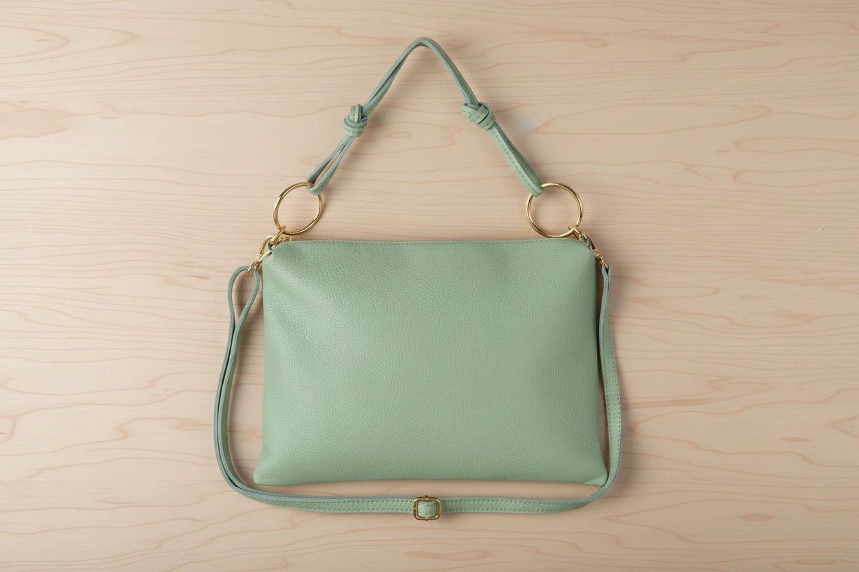 Genuine suede handbag