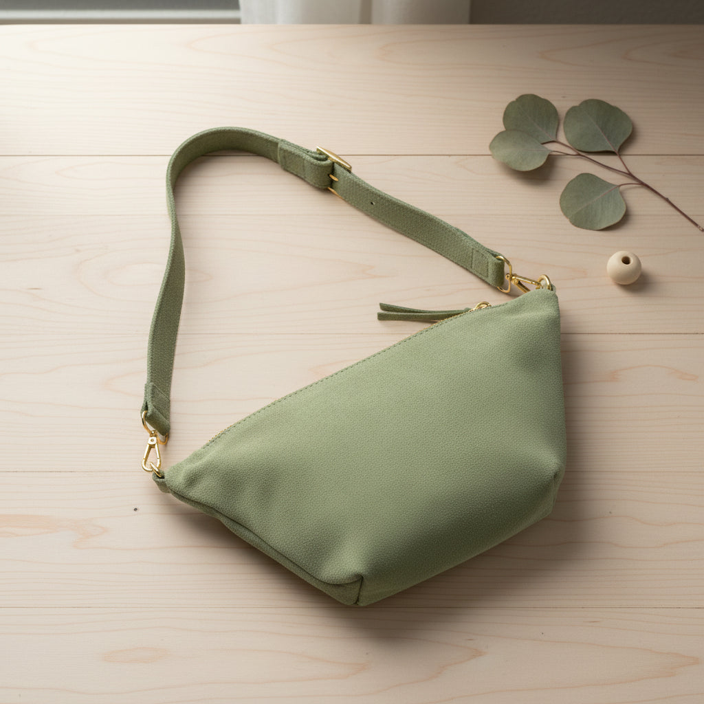 Italian Genuine Suede Crossbody Bag | Handcrafted Leather Purse
