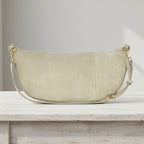 Italian Genuine Suede Crossbody Bag | Handcrafted Leather Purse