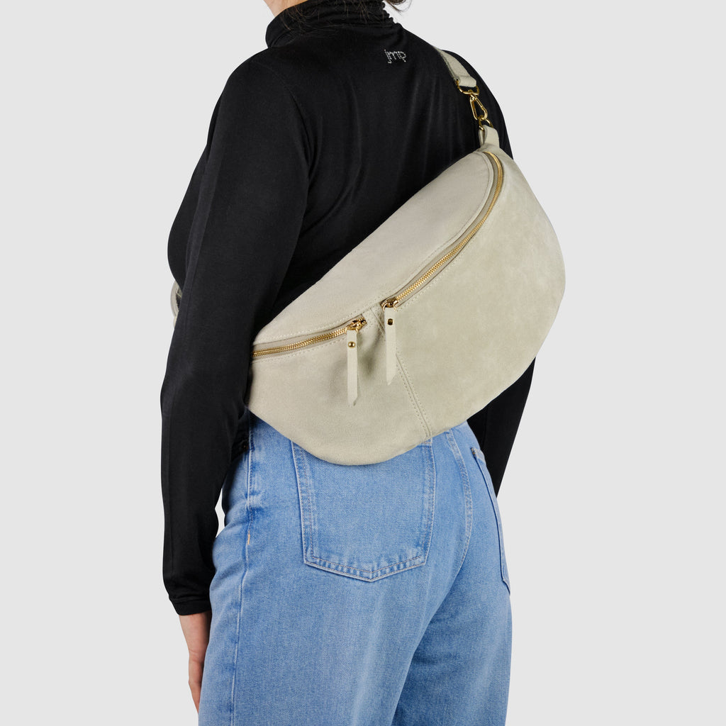 Italian Genuine Suede Crossbody Bag | Handcrafted Leather Purse