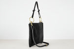 lightweight Italian leather shoulder crossbody