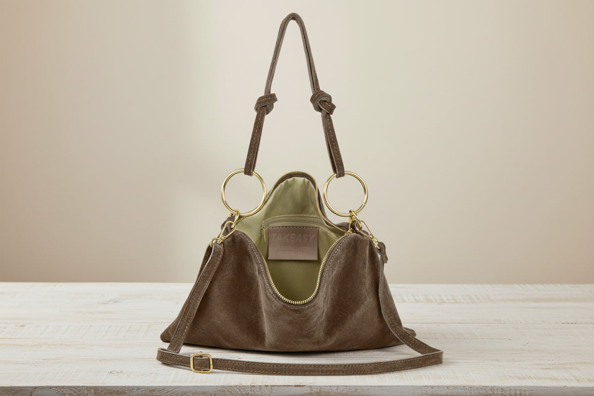 Italian leather clutch