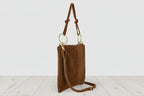 Handmade suede purse