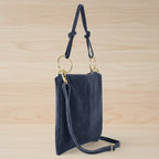 versatile suede shoulder bag adjustable strap