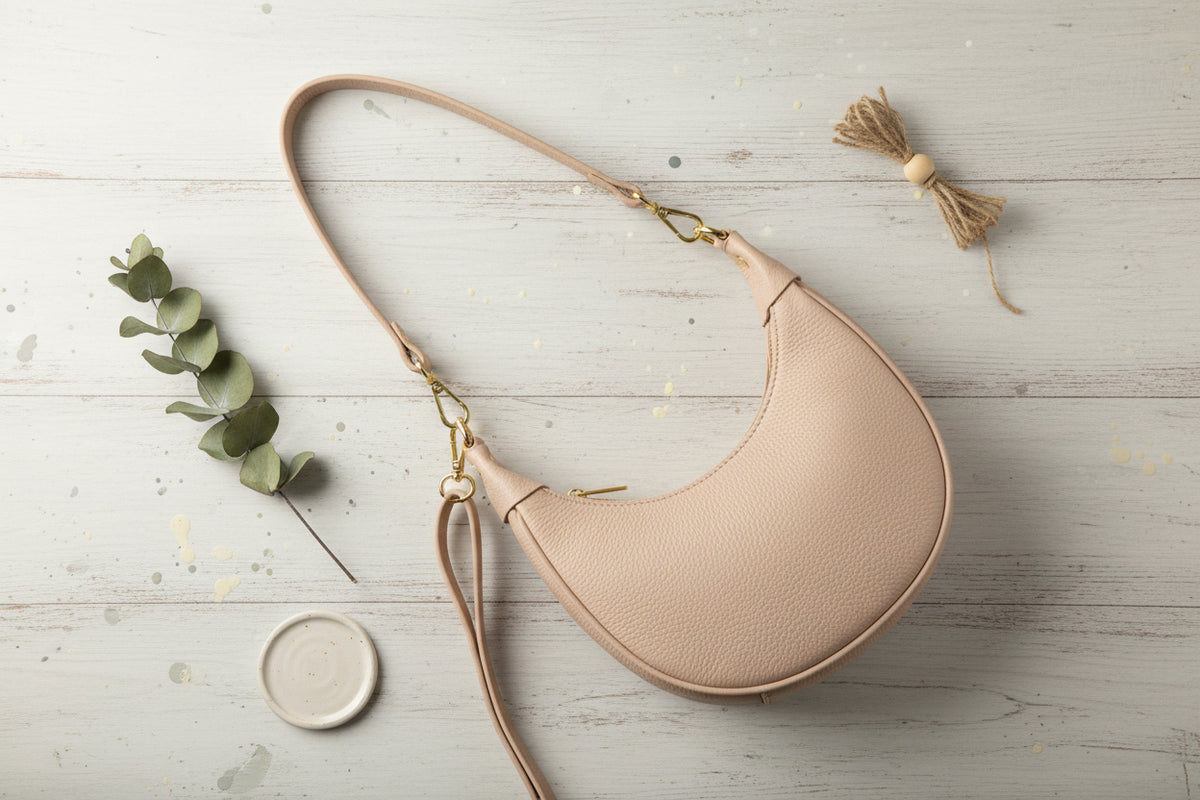 Italian suede clutch