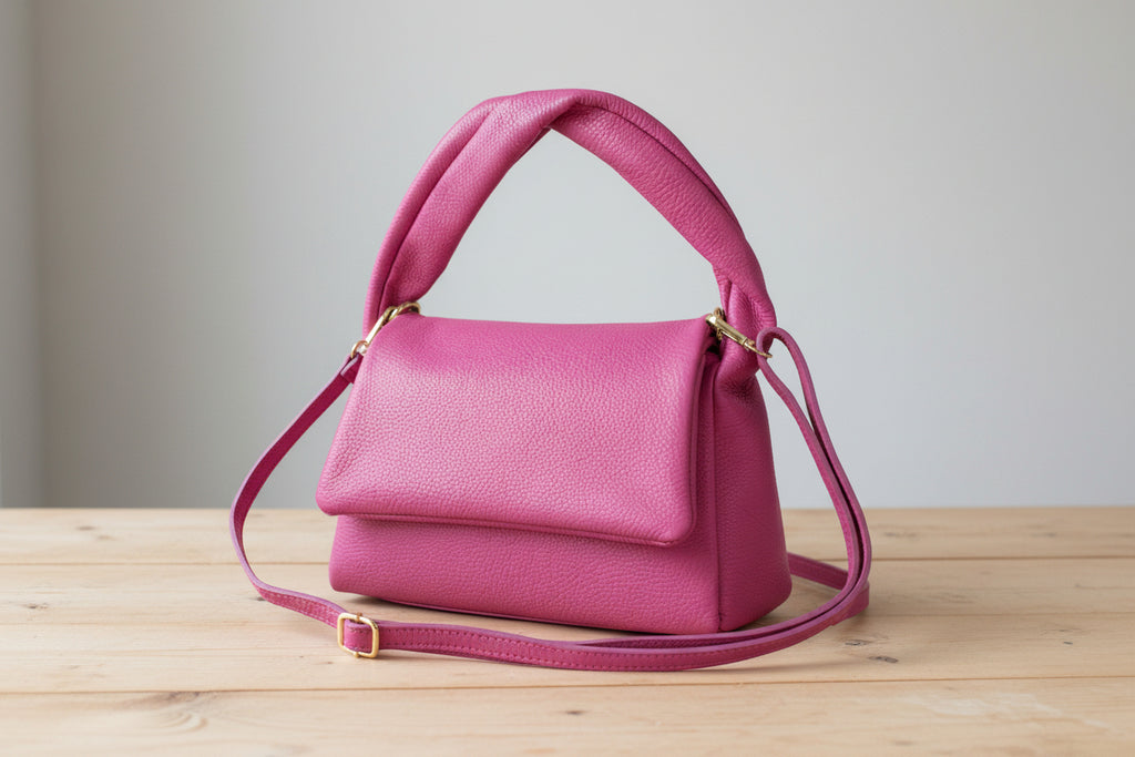 Full grain suede purse shoulder 