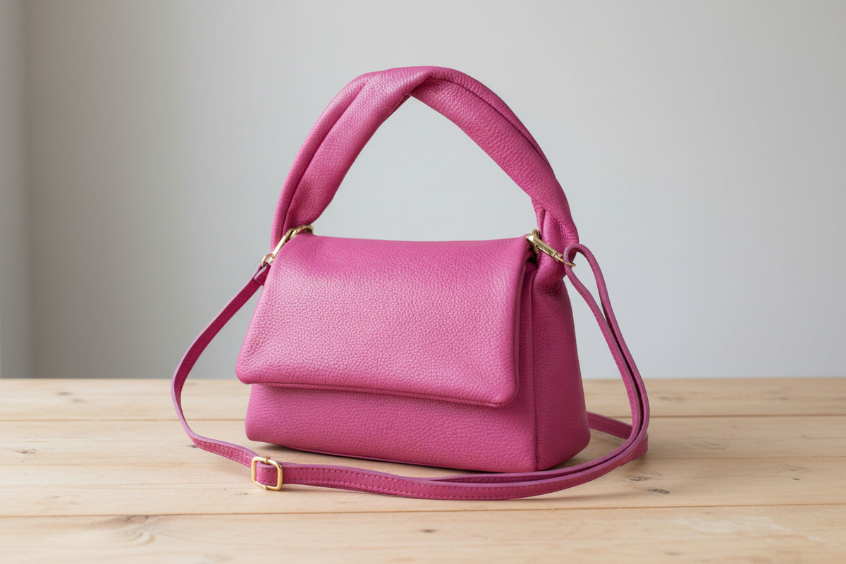 Full grain suede purse shoulder 