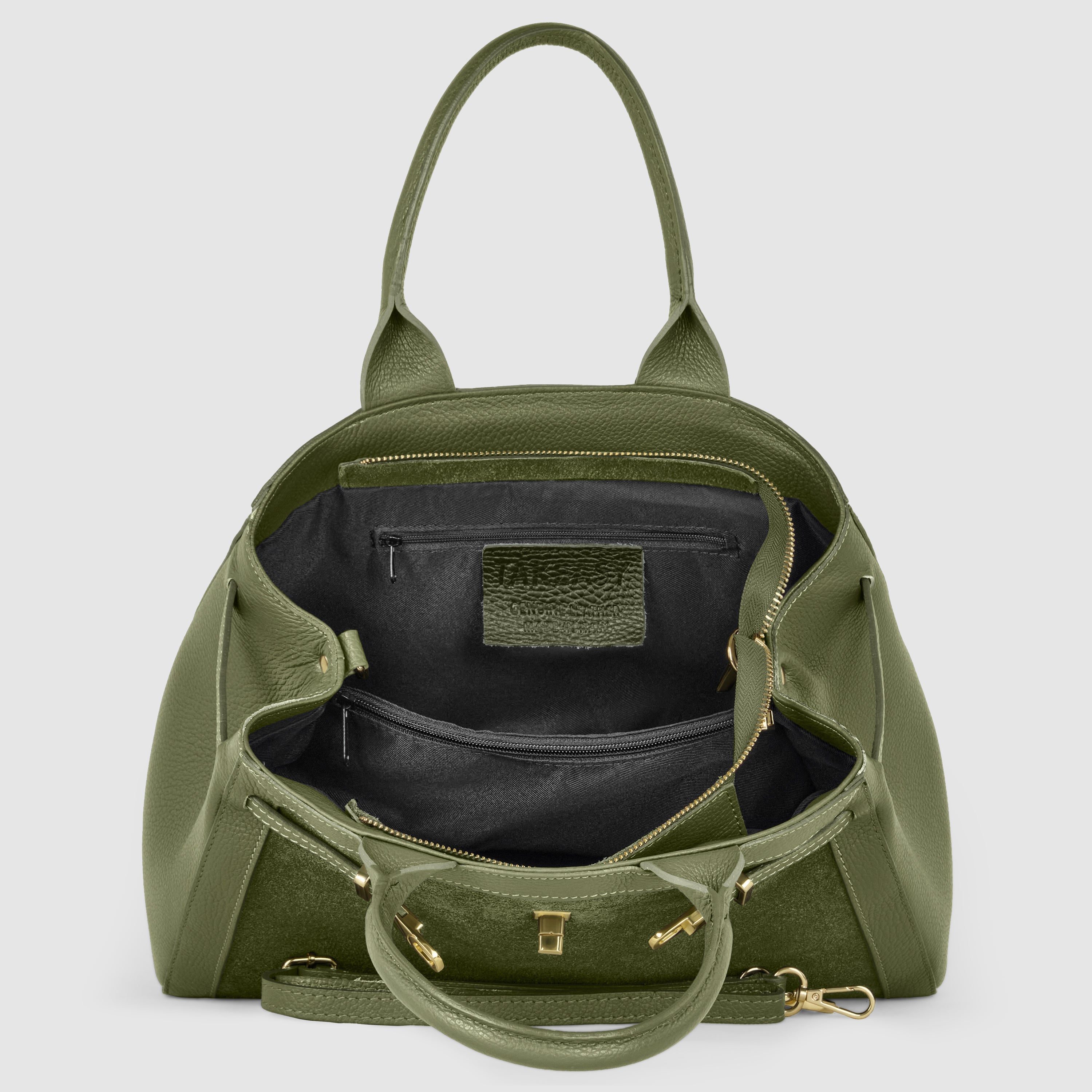 genuine Italian suede bag for women luxury feel