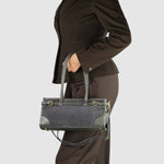 genuine suede leather bag made in Italy premium quality