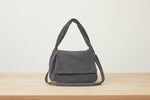 Shop Grey Suede Italian Bags