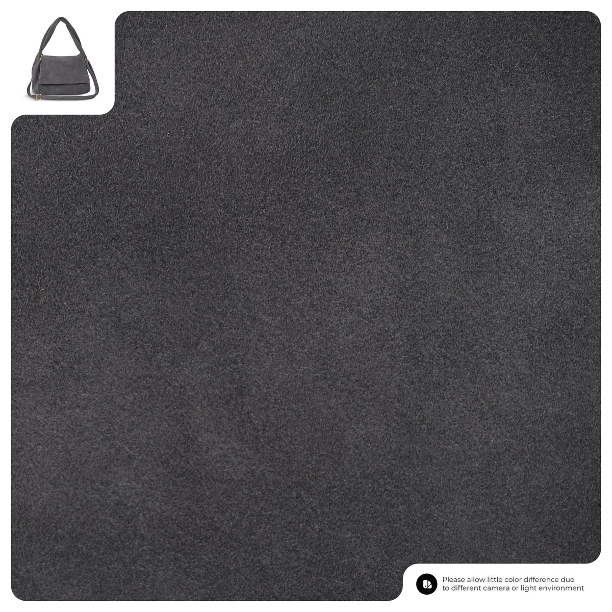 grey textured leather mat
