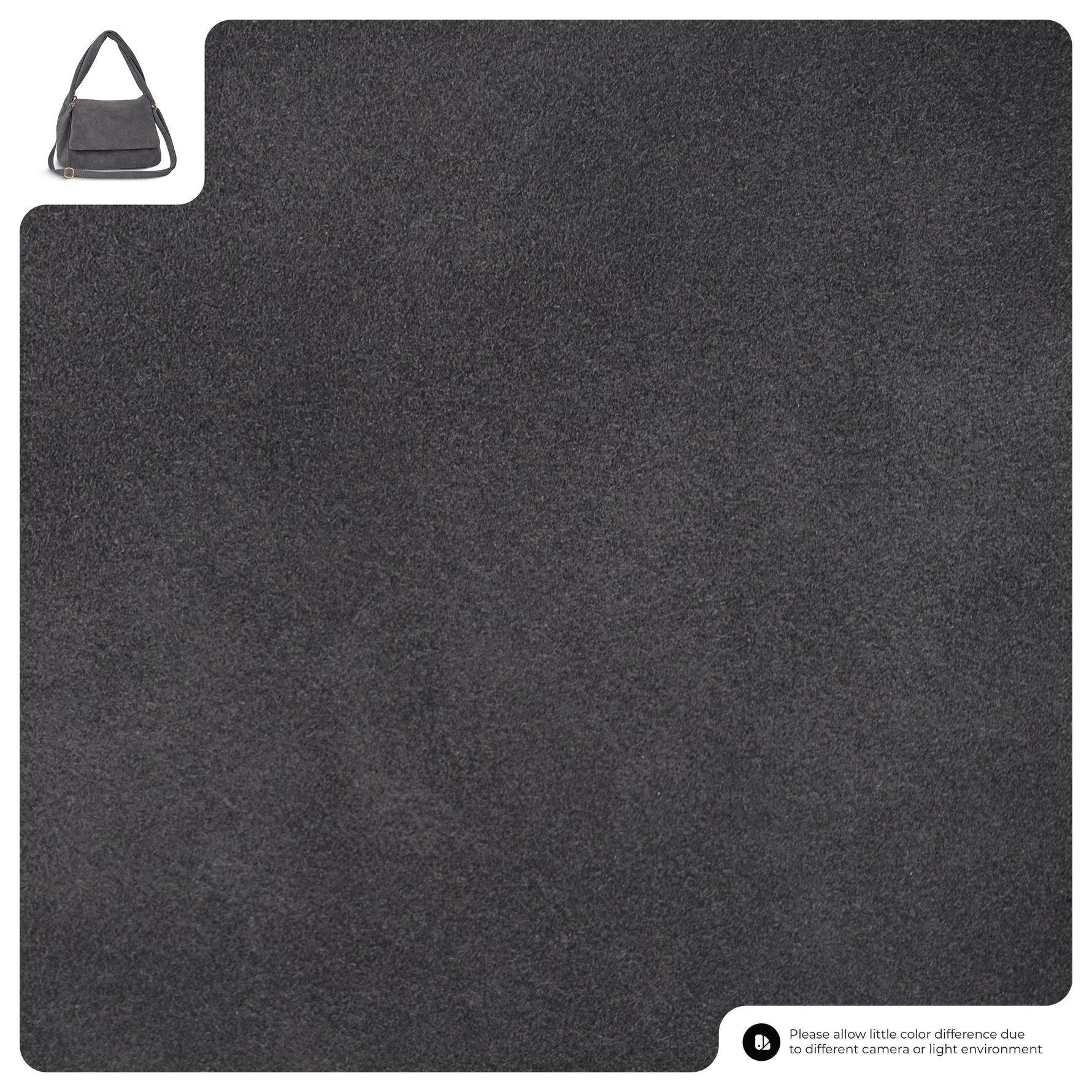 grey textured leather mat