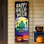 halloween welcome door sign