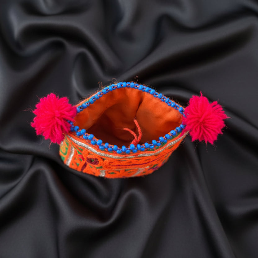 vintage afghani nomad mini salt bag replica

