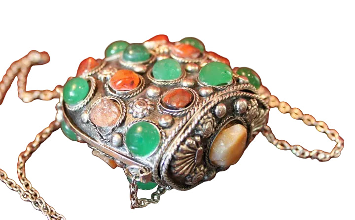 Afghan Kuchi pendant pouch necklace handmade

