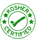 Green 'Kosher Certified' stamp 