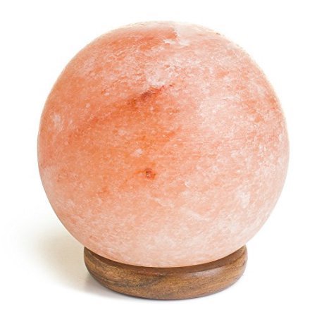 Himalayan Pink Salt Lamp Sphere – 4 Inch Hand Carved Crystal Ball Night Light